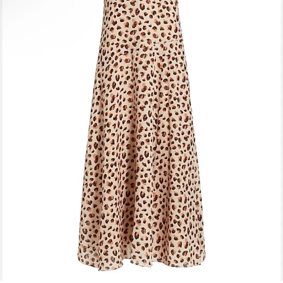 Theory flora leopard print silk midi cami dress - Picture 12 of 14